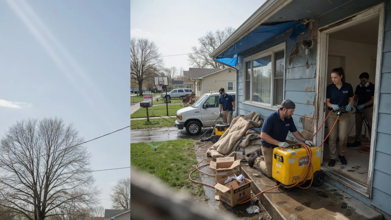 Basement Flood Cleanup in Madison, KS near me